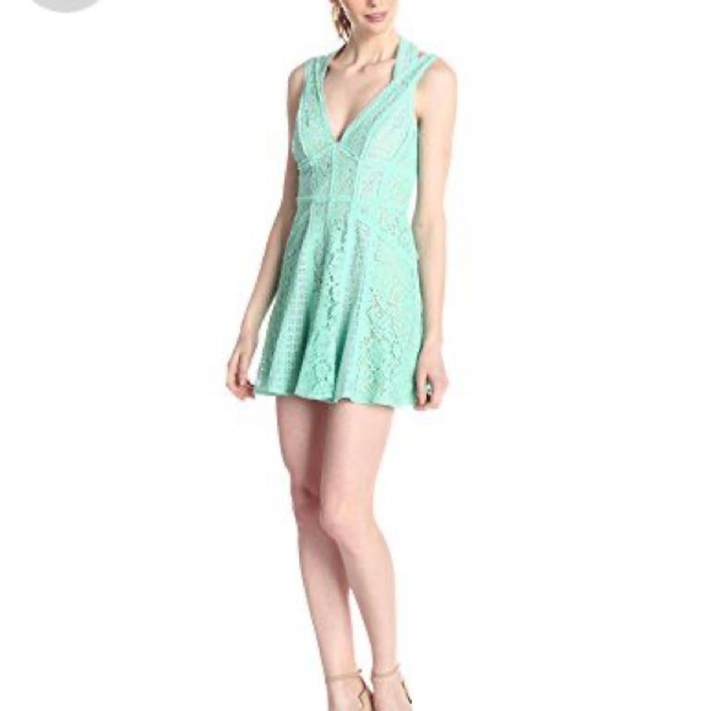 Bcbgmaxazria Anouck mint occasion mini dress